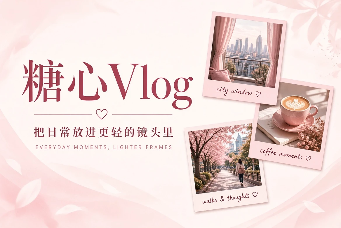 糖心Vlog日常记录与城市影像品牌封面